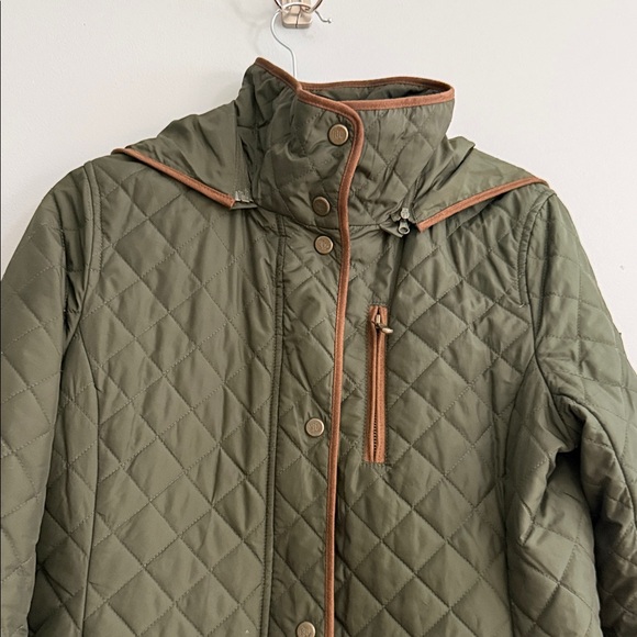 Lauren Ralph Lauren Quilted Green Utility Jacket - Picture 4 of 16